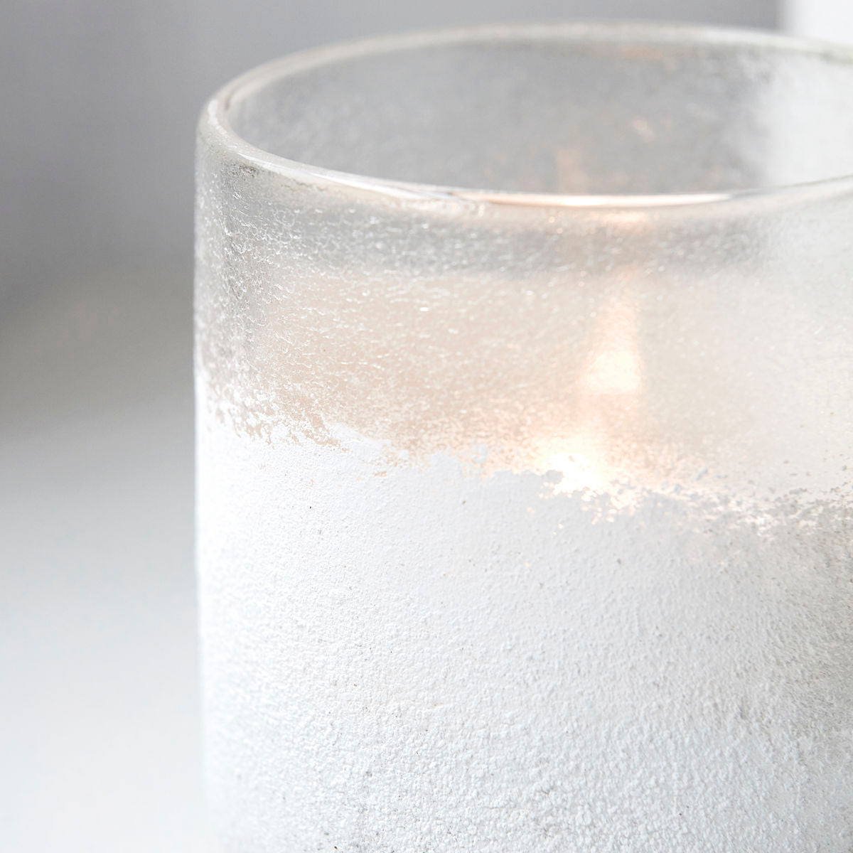 Tealight Holder, Mist, White