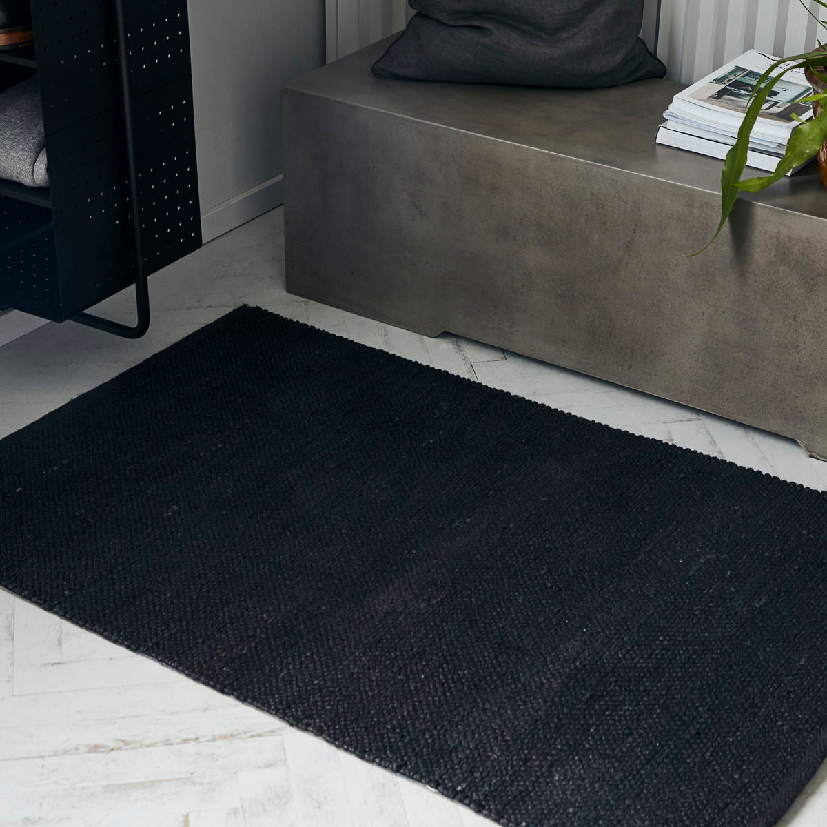 Rug, Hempi, Black