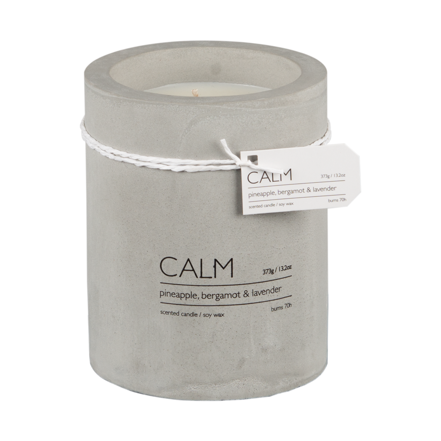 CALM - Scented candle, M, Pineapple bergamot & lavender