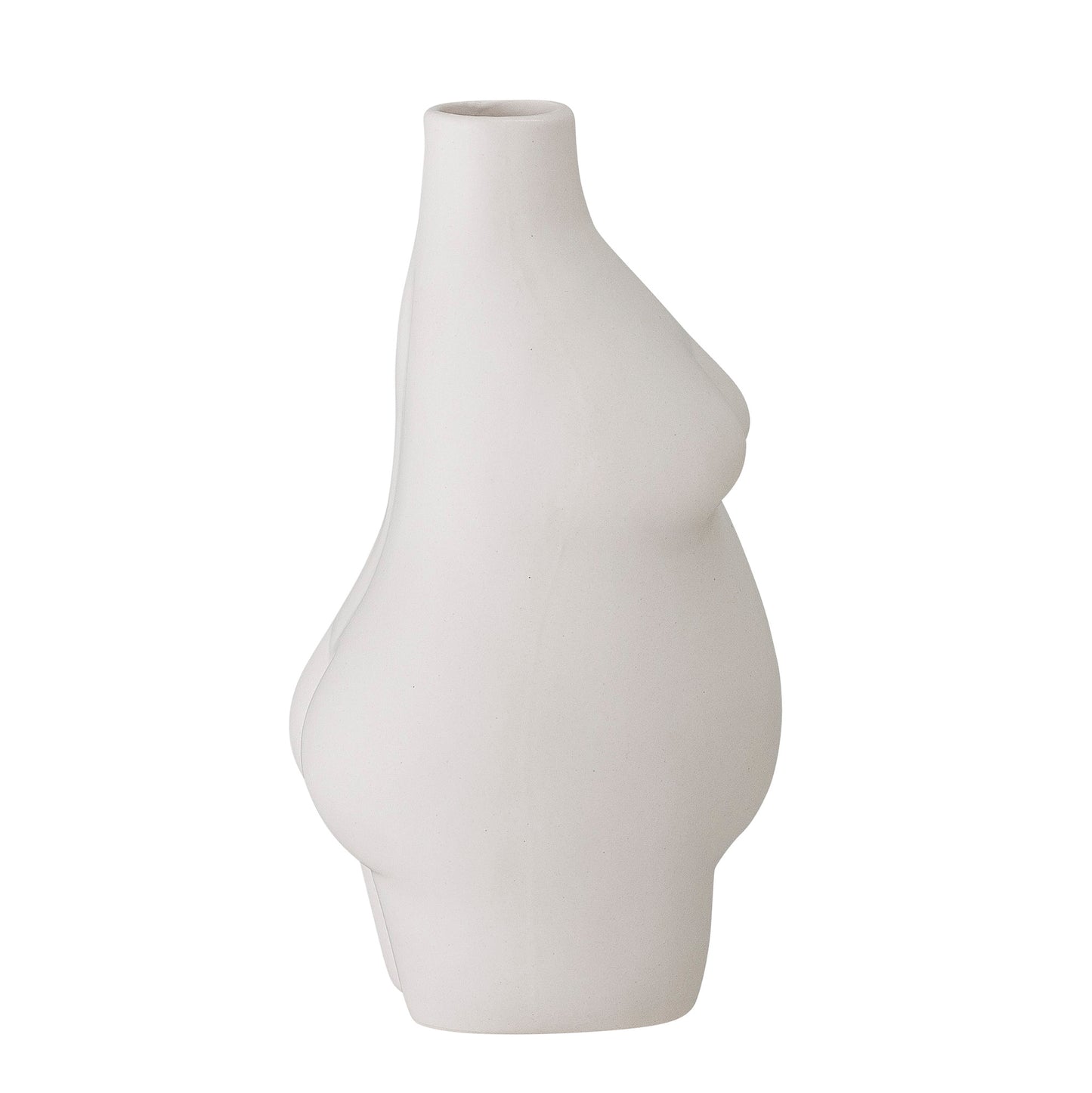 Elora Vase, White, Stoneware