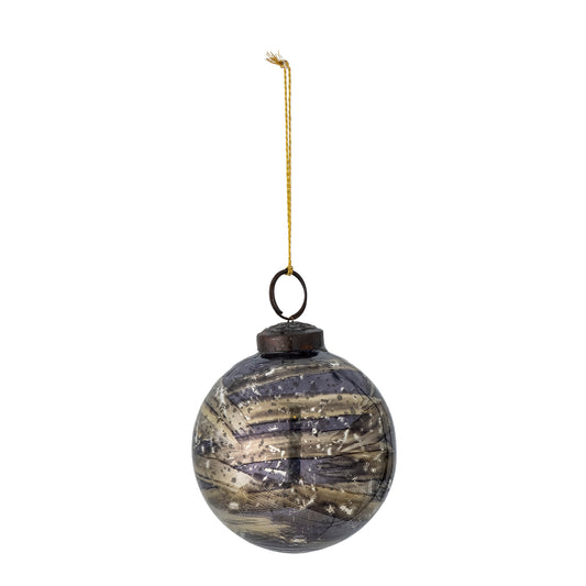 Contes Ornament, Grey, Glass