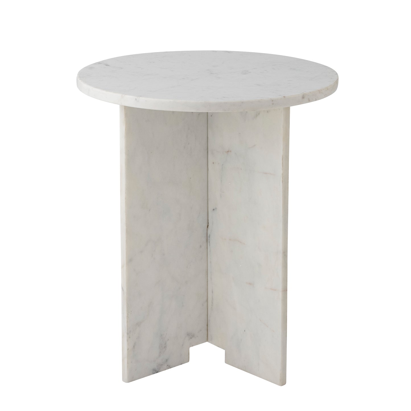 Jasmia Sidetable, White, Marble