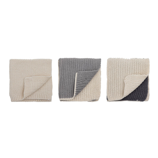 Odette Dishcloth, Grey, Cotton