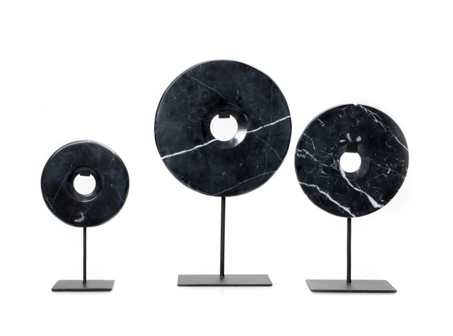 The Marble Disc on Stand - L