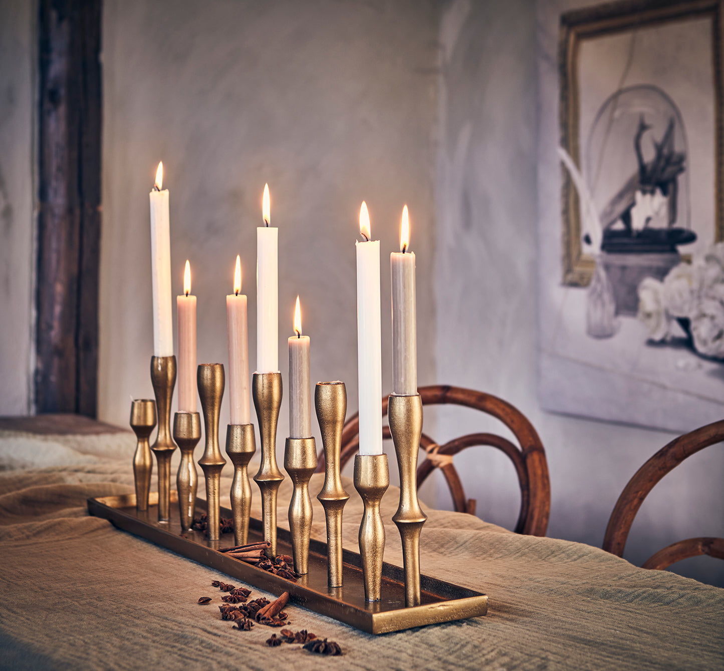 Rustic Conical Candle, Ivory